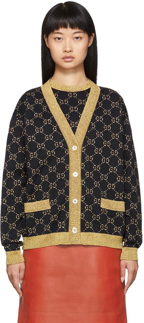 black gucci cardigan|Gucci cardigan used.